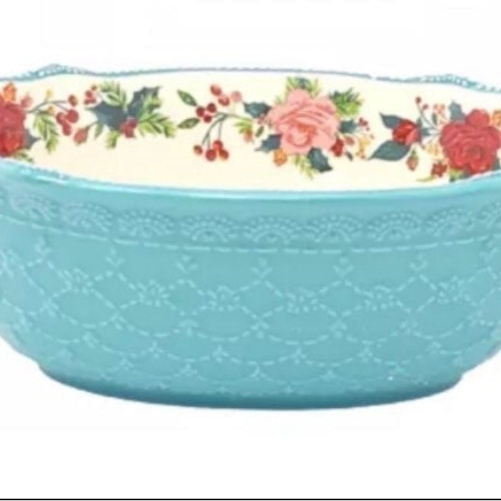 Pioneer Woman Oval Christmas Serving Bowl